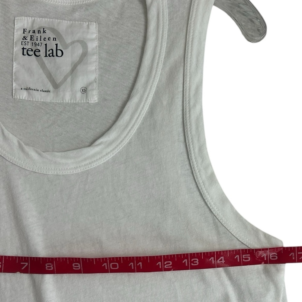 Frank & Eileen Tee Lab White High Low Tank Top Yoga Women's X-Small Read - Picture 7 of 14